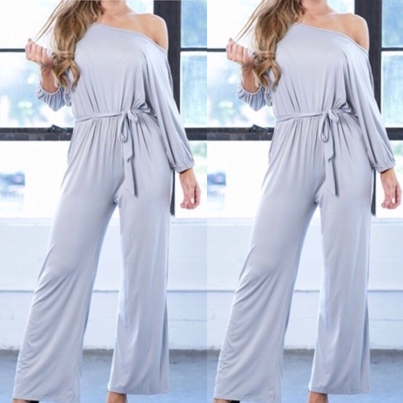 LAST ONE PRICE IS FIRM Gray jumpsuit - Picture 2 of 4
